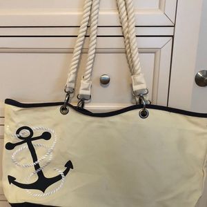 Thirty One nautical canvas tote.